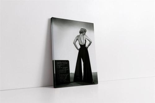 Siyah Beyaz Marilyn Monroe Kanvas Tablo
