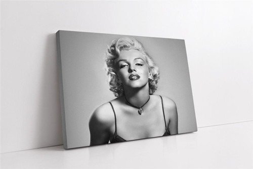 Siyah Beyaz Marilyn Monroe Kanvas Tablo