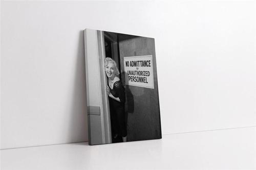 Siyah Beyaz Marilyn Monroe Kanvas Tablo