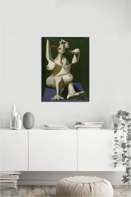 Saçlarını Tarayan Kadın Pablo Picasso Kanvas Tablo 50x70 cm B-13-200 50x70 cm