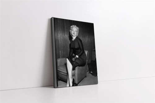 Siyah Beyaz Marilyn Monroe Kanvas Tablo