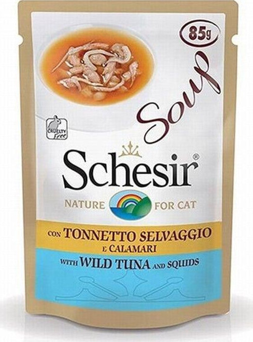 Ton Balıklı ve Kalamarlı Tahılsız Kedi Çorbası 85 Gr