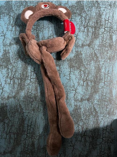 Kız Hareketli  Kulaklı Peluş Kulaklık