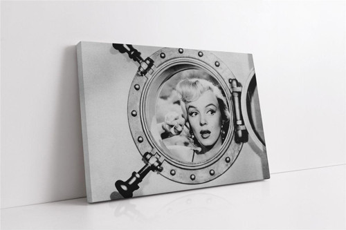 Siyah Beyaz Marilyn Monroe Kanvas Tablo