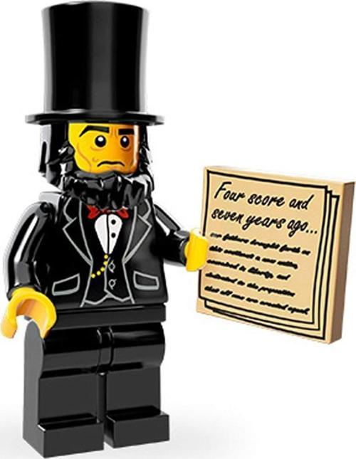 Minifigür - Movie Seri 1 - 71004 - Abraham Lincoln +5 Yaş (1 Parça)