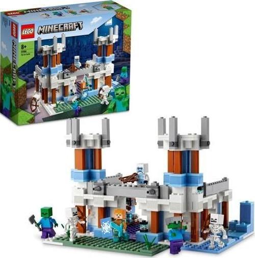 Minecraft® Buz Kalesi 21186 - 8 Yaş ve Üzeri Çocuklar Için Iskeletli Oyuncak Yapım Seti (499 Parça)