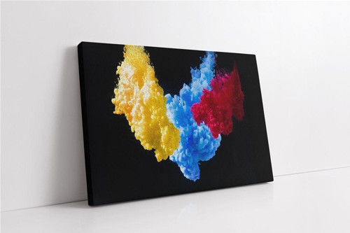 Soyut Renkli Kanvas Tablo