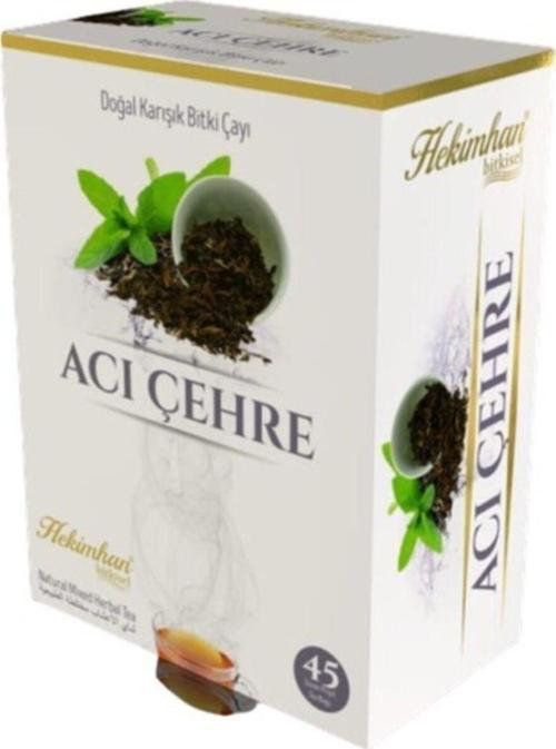 Acı Çehreli Karışık 45'Li Süzen Poşet Çay Sallama Bitki Çay, De Mleme Bitki Çayı