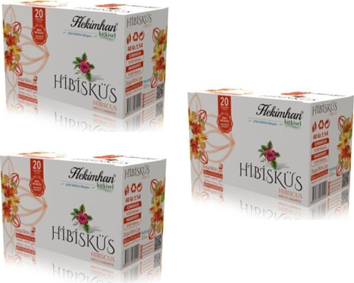 Hibisküs Çay Bitkisel 20'Li X 3 Adet
