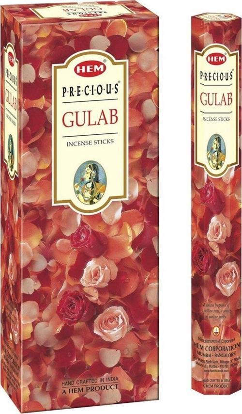 Gulab Gül Suyu Kokulu Çubuk Tütsü 6X20 120 Adet