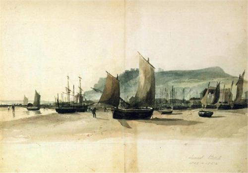 Suluboya Yelkenli Kayıklar Kanvas Tablo 35x50 cm Kb27150 35x50 cm