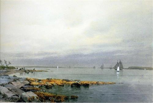 Suluboya Yelkenli Tekne Manzara Kanvas Tablo 100x150 cm Kb27192 100x150 cm