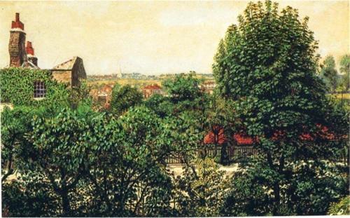 Suluboya Yeşil Doğa Kanvas Tablo 35x50 cm Kb27180 35x50 cm