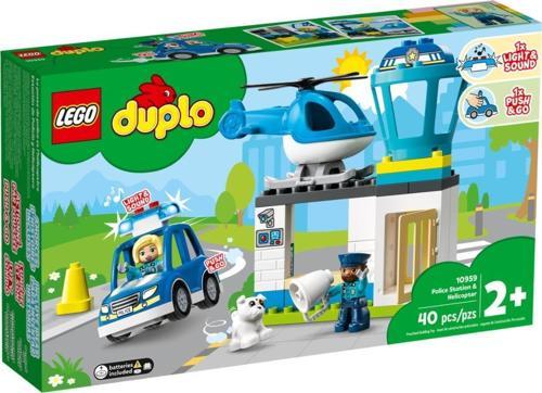 DUPLO 10959 Polis Merkezi ve Helikopter +2 Yaş (40 Parça)