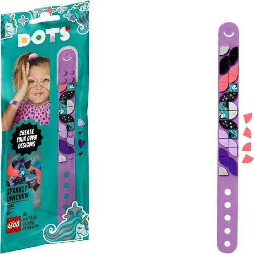 Dots Parıltılı Tek Boynuzlu At Bileklik 41902 - Kendin Yap Takı Seti +6 Yaş (33 Parça)