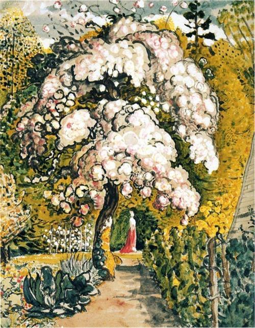 Suluboya Soyut Ağaç Kanvas Tablo 50x70 cm Kb27109 50x70 cm