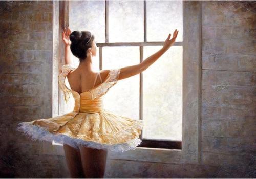 Yağlı Boya Balerin Kanvas Tablo 50x70 cm 50x70 cm