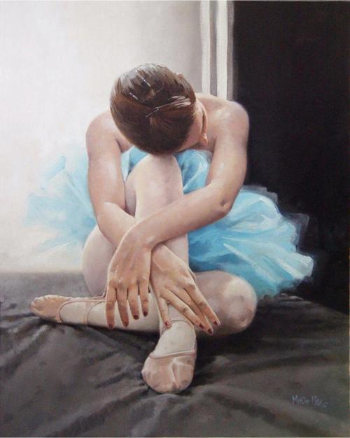 Yağlı Boya Balerin Kanvas Tablo 50x70 cm 50x70 cm