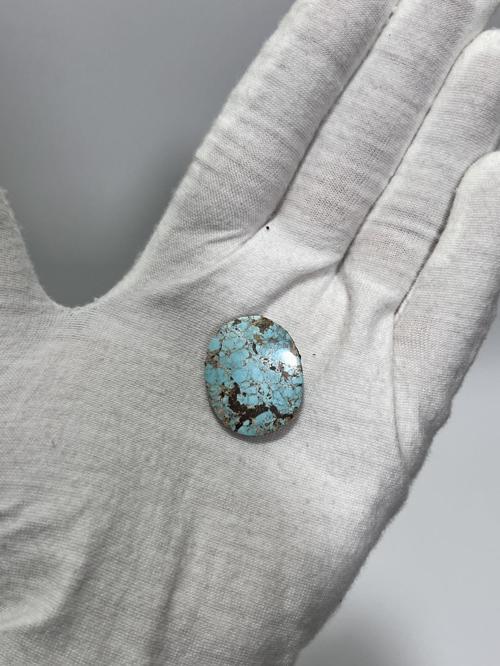 Okyanus Temalı Doğal Kabaşon Firuze Taşı 24 Karat - Turkuaz Taşı 4,83 Gram