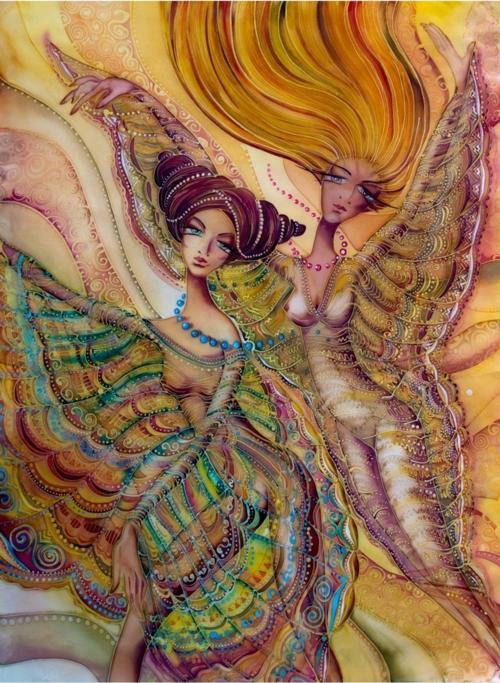 Yağlı Boya Etnik Kadınlar Kanvas Tablo 60x90 cm 60x90 cm