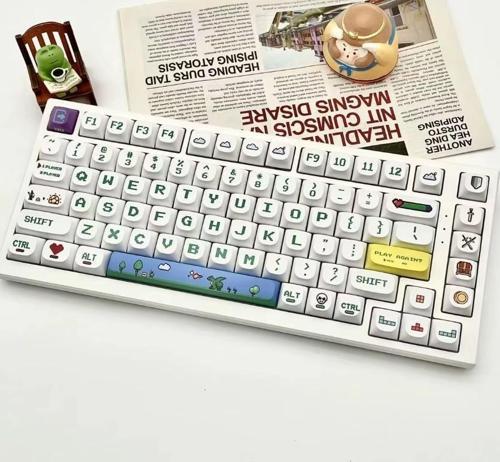 Pixel Game Grafiti Temalı Mekanik Klavye Tuş Takımı 120 Tuş