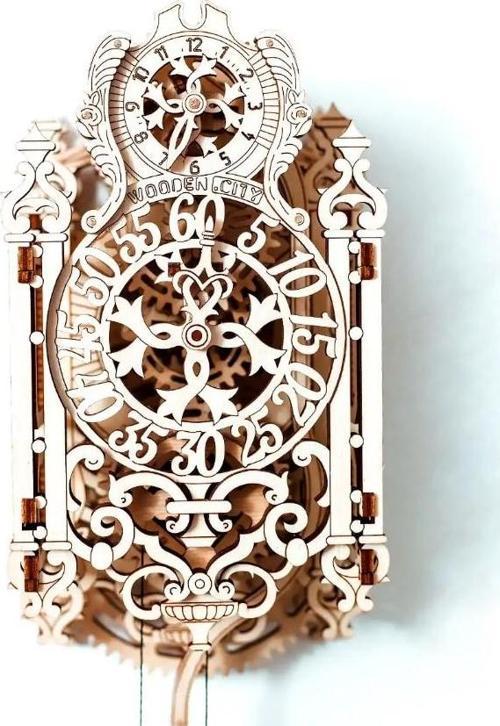 Royal Clock 3D Ahşap Saat Maketi 110x11x10 cm