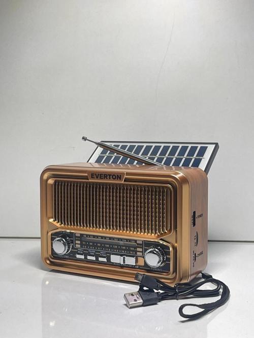 Rt-672 Bluetooth Fm-Usb-Tf-Aux Şarjlı Solar Nostaljik Radyo