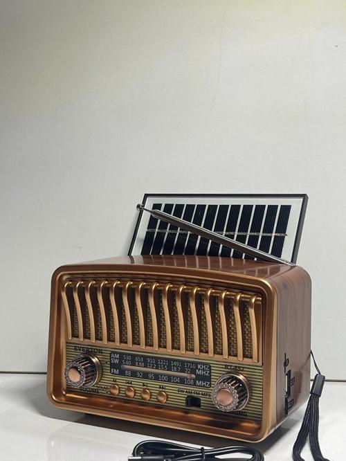 Rt-852 Bluetooth Fm-Usb-Tf-Aux Şarjlı Nostaljik Radyo Güneş Panelli