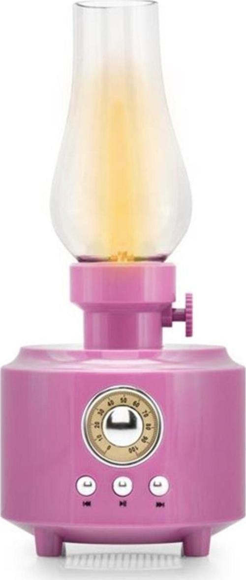 C210 Pembe Bluetooth Nostalji Gaz Lambası Speaker 100-100-200Mm