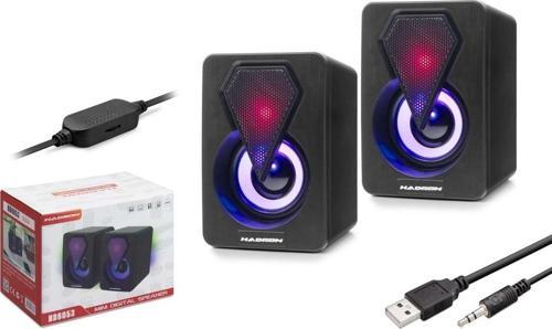 Hd6053 Bilgisayar Speaker 1.1 Ledli Siyah
