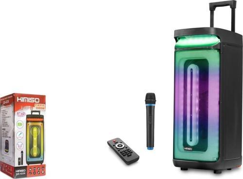 Qs4230 Mikrofonlu 8" Bluetooth Speaker Uzaktan Kumandalı 2X8" 265-300-675Mm Usb-Tfcard