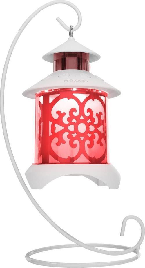 Md-20Bt Beyaz Dekoratif 5W 1200Mah Bt-Led Işıklı Bluetooth Hoparlör