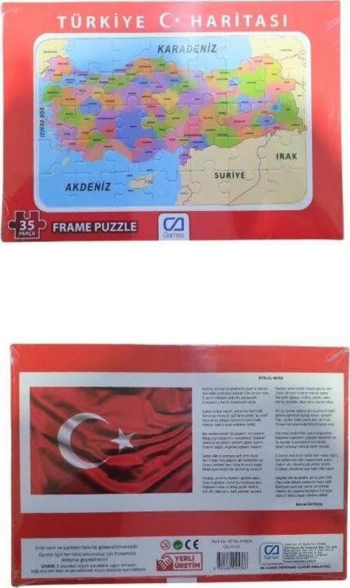 Türkiye Haritası Frame Puzzle Cafrm-10150