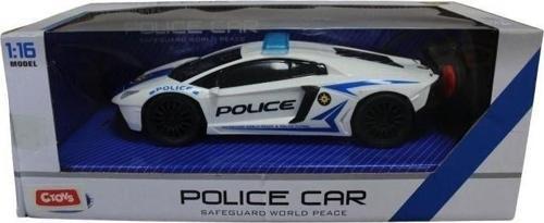Oyuncak Işıklı ve Sesli Uzaktan Kumandalı Polis Arabası 1:16 Qx3689-A3