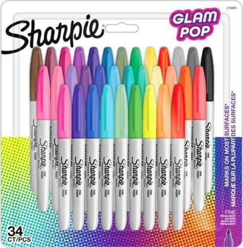 Permanent Markör Kalem Fine Glam Pop 34 Renk 2198891