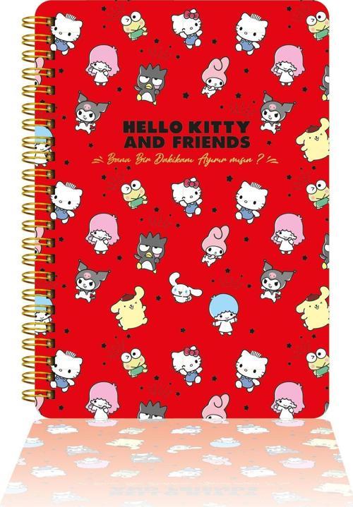 Vj Victoria'S Journals Hello Kitty Journal Sert Kapak Spiralli Günlük 524-1891