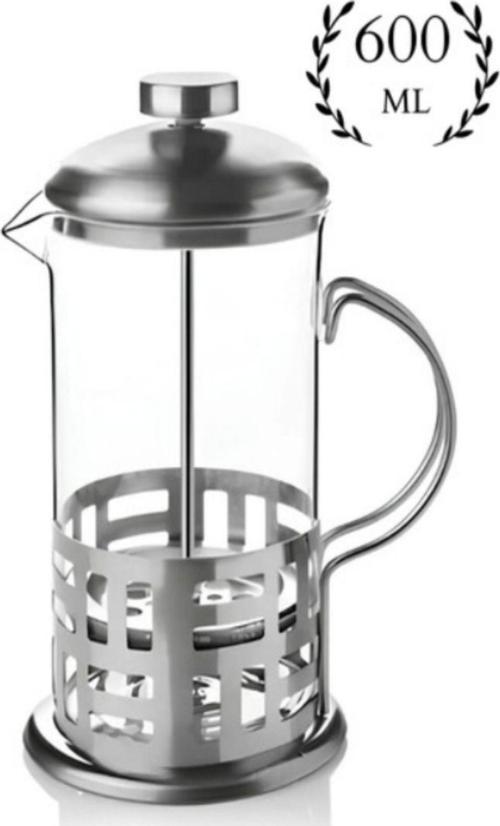 French Press 600 Ml Metal Kulplu
