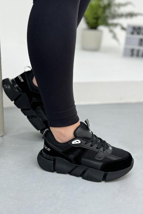 Kadın Ortopedik Taban File Detaylı Sneaker SLZ00033