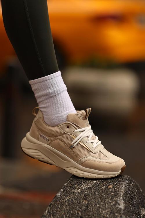 Kadın Fileli Sneaker Ortopedik Taban Günlük Spor Ayakkabı SLZ00030