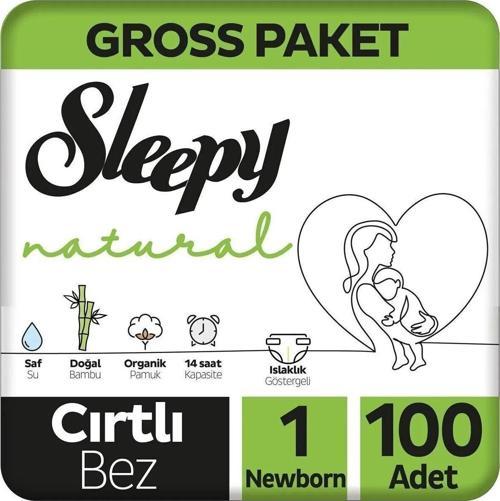 Natural Gross Paket Bebek Bezi 1 Numara Newborn 100 Adet