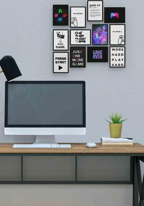 Gamer 12 Parça Mdf (ahşap) Tablo Ofis Boyu