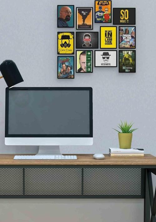 Breaking Bad 12 Parça Mdf (ahşap) Tablo Ofis Boyu 