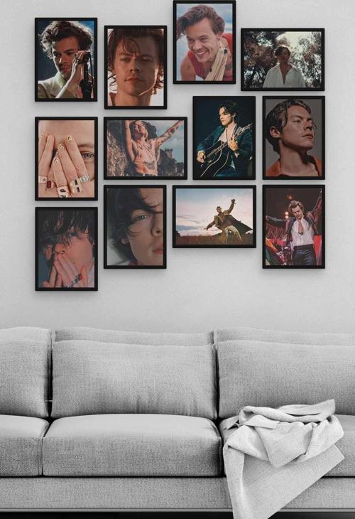 Harry Styles 12 Parça Ahşap Mdf Tablo Zlltb222