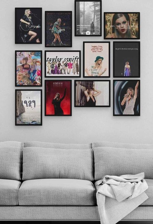 Taylor Swift 12 Parça Ahşap Mdf Tablo Zlltb435