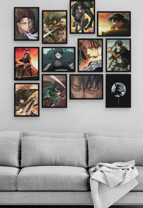 Levi Ackerman 12 Parça Ahşap Mdf Tablo Zlltb365