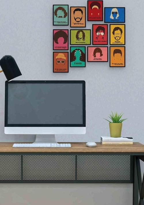 Kafalar 12 Parça Mdf (ahşap) Tablo Ofis Boyu 