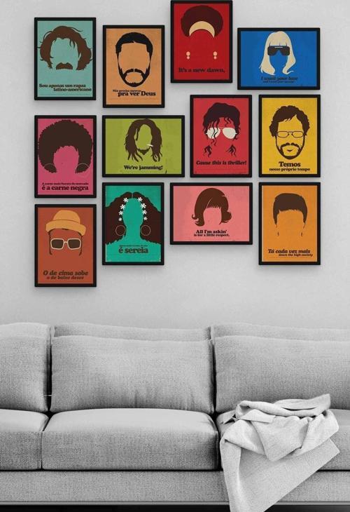 Kafalar 12 Parça Ahşap Mdf Tablo Zlltb162