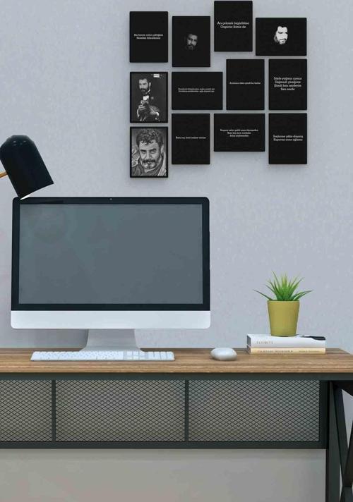 Ahmet Kaya 12 Parça Mdf (ahşap) Tablo Ofis Boyu 