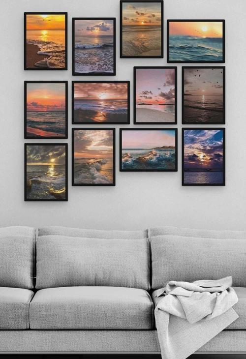 Manzara 12 Parça Ahşap Mdf Tablo Tgtb1288