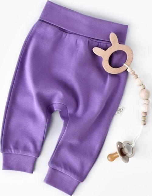 Organic Şalvar Pantolon Mor 6-9 Ay